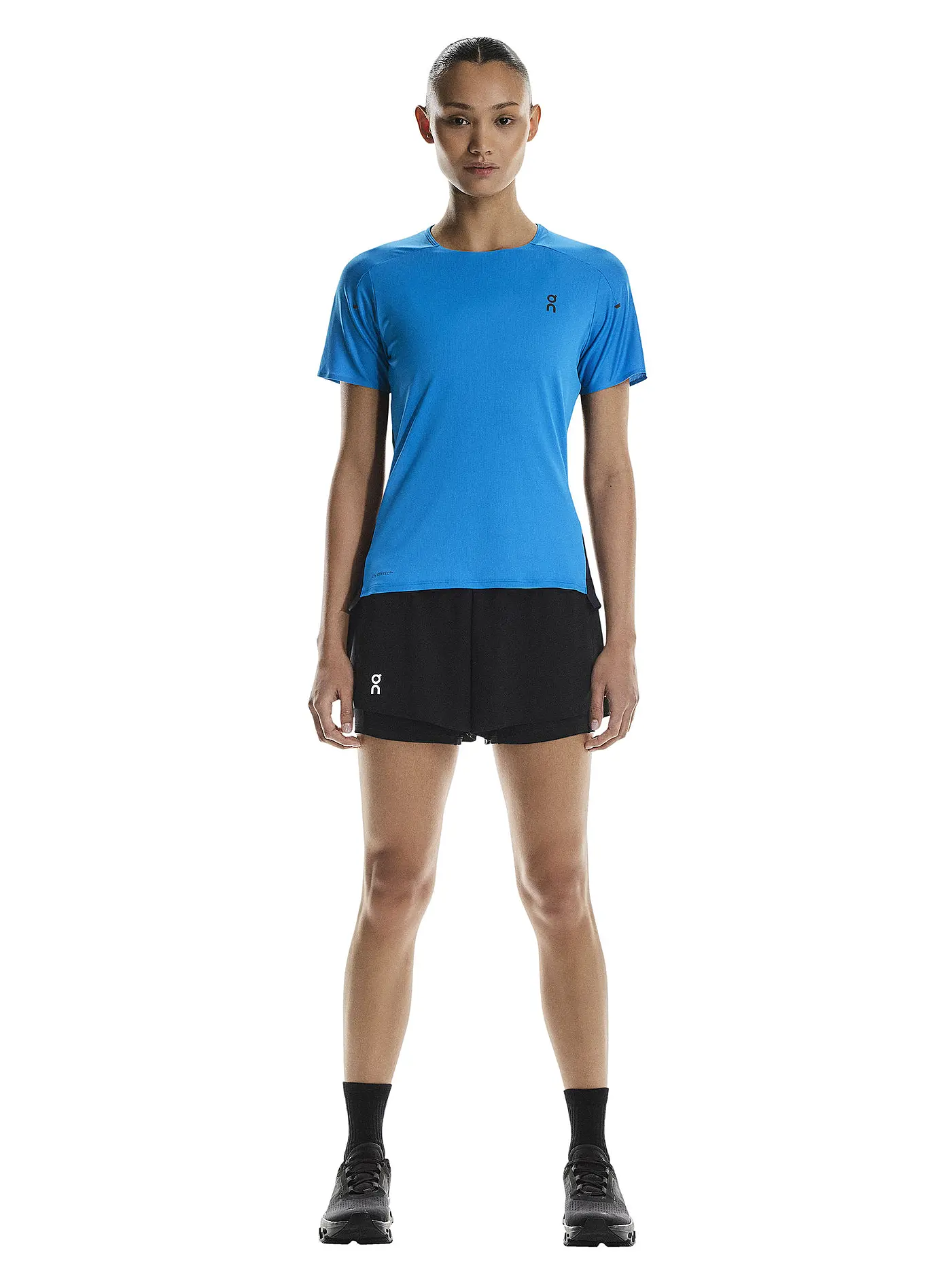 ON | Damen Laufshirt Performance-T | blau